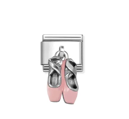 Nomination Pala - Balettitossu emaloitu roikkuva Ballet shoes charm