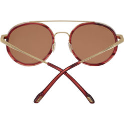 Serengeti Geary Red Streacky Acetate with Bold Gold - Mineral Polarized Drivers Gold