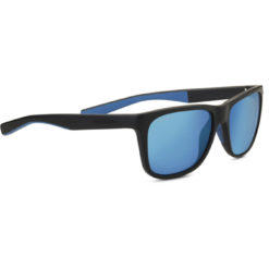 Serengeti Livio Sanded Black with Blue Inside End Tips - Mineral Polarized 555nm Blue