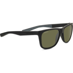 Serengeti Livio Sanded Black with Grey Inside End Tips - Mineral Polarized 555nm