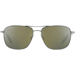 Serengeti Spello Shiny Gunmetal with Black Temples and Grey inside Temple Tips - Mineral Polarized 555nm