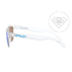 Oakley Frogskins XS Polished Clear - Prizm Sapphire