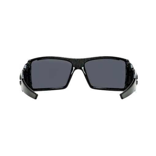 Oakley Oil Rig Polished Black Silver Ghost Text - Black Iridium