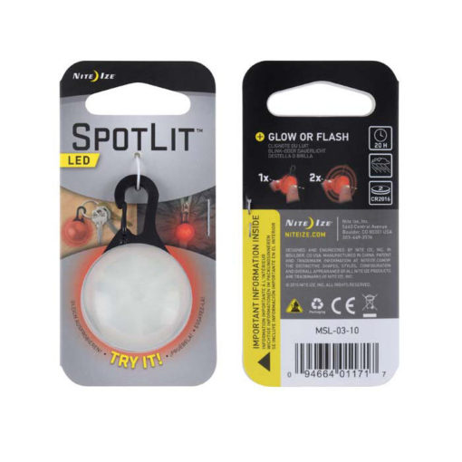 Nite Ize - SpotLit LED Pantavalo Musta/Punainen