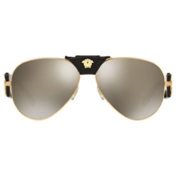 Versace VE2150Q Gold - Light Brown Mirror Dark Gold