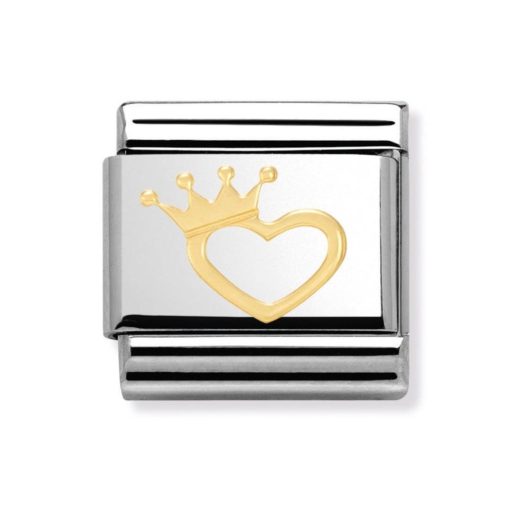 Nomination Pala - Sydän & Kruunu Heart & Crown Symbolit
