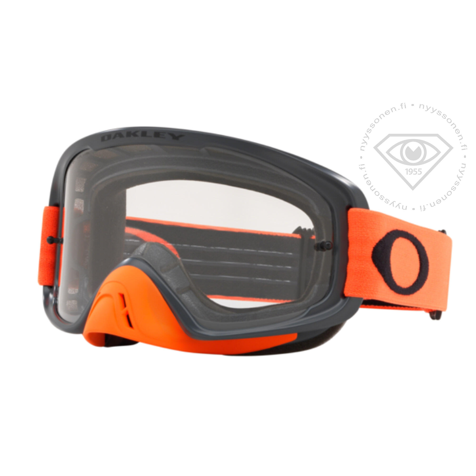 Oakley O-Frame 2.0 MX Gunmetal Orange - MX Clear